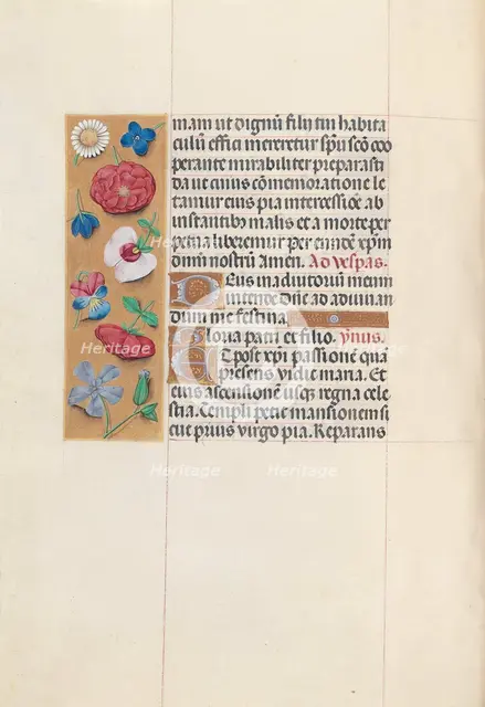 Hours of Queen Isabella the Catholic, Queen of Spain: Fol. 84v, c. 1500. Creator: Master of the First Prayerbook of Maximillian (Flemish, c. 1444-1519); Associates, and.