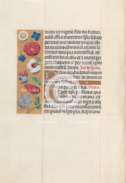 Hours of Queen Isabella the Catholic, Queen of Spain: Fol. 84v, c. 1500. Creator: Master of the First Prayerbook of Maximillian (Flemish, c. 1444-1519); Associates, and.