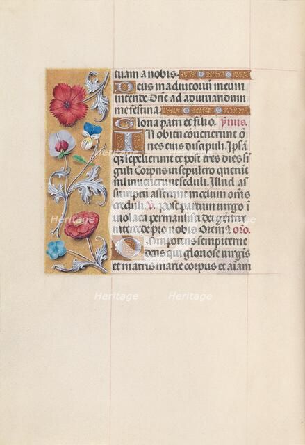 Hours of Queen Isabella the Catholic, Queen of Spain: Fol. 85v, c. 1500. Creator: Master of the First Prayerbook of Maximillian (Flemish, c. 1444-1519); Associates, and.