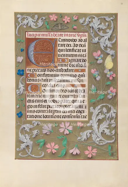 Hours of Queen Isabella the Catholic, Queen of Spain: Fol. 88r, c. 1500. Creator: Master of the First Prayerbook of Maximillian (Flemish, c. 1444-1519); Associates, and.