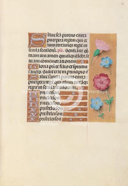 Hours of Queen Isabella the Catholic, Queen of Spain: Fol. 89r, c. 1500. Creator: Master of the First Prayerbook of Maximillian (Flemish, c. 1444-1519); Associates, and.