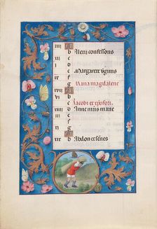 Hours of Queen Isabella the Catholic, Queen of Spain: Fol. 8v, July, c. 1500. Creator: Master of the First Prayerbook of Maximillian (Flemish, c. 1444-1519); Associates, and