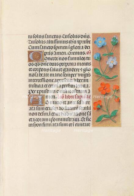 Hours of Queen Isabella the Catholic, Queen of Spain: Fol. 90r, c. 1500. Creator: Master of the First Prayerbook of Maximillian (Flemish, c. 1444-1519); Associates, and.