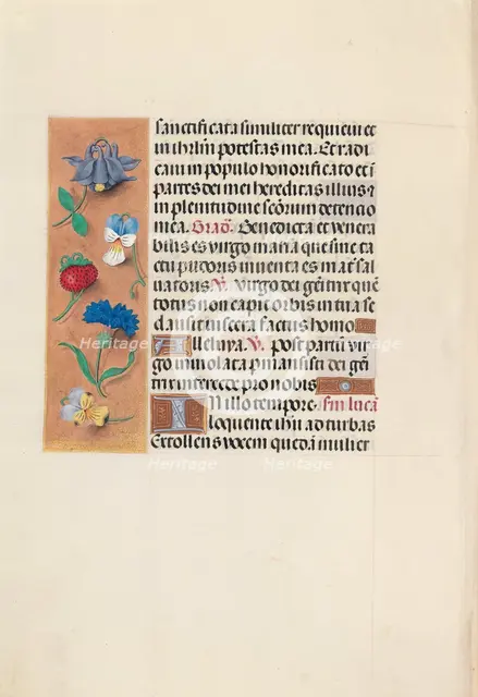 Hours of Queen Isabella the Catholic, Queen of Spain: Fol. 90v, c. 1500. Creator: Master of the First Prayerbook of Maximillian (Flemish, c. 1444-1519); Associates, and.