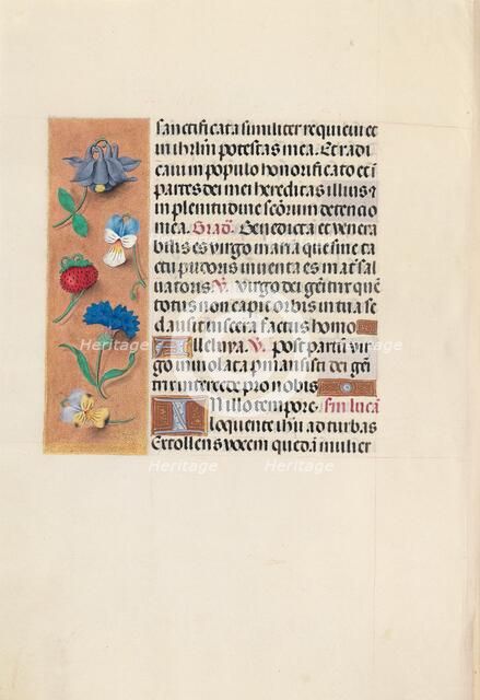 Hours of Queen Isabella the Catholic, Queen of Spain: Fol. 90v, c. 1500. Creator: Master of the First Prayerbook of Maximillian (Flemish, c. 1444-1519); Associates, and.