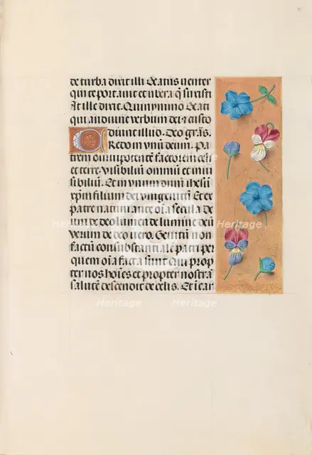 Hours of Queen Isabella the Catholic, Queen of Spain: Fol. 91r, c. 1500. Creator: Master of the First Prayerbook of Maximillian (Flemish, c. 1444-1519); Associates, and.