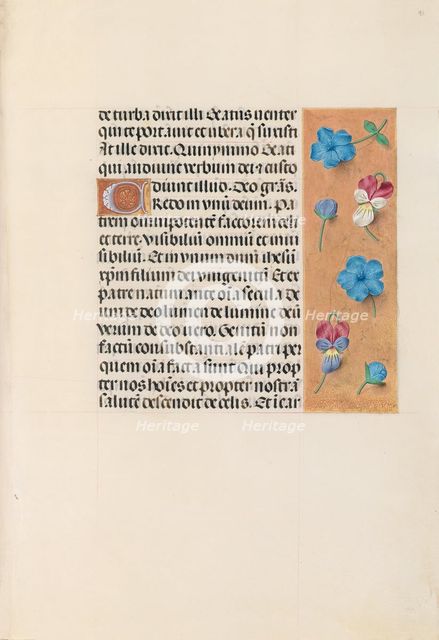 Hours of Queen Isabella the Catholic, Queen of Spain: Fol. 91r, c. 1500. Creator: Master of the First Prayerbook of Maximillian (Flemish, c. 1444-1519); Associates, and.