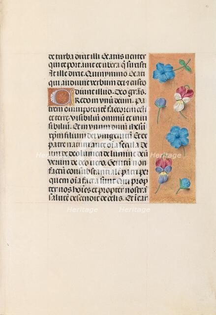 Hours of Queen Isabella the Catholic, Queen of Spain: Fol. 91r, c. 1500. Creator: Master of the First Prayerbook of Maximillian (Flemish, c. 1444-1519); Associates, and.