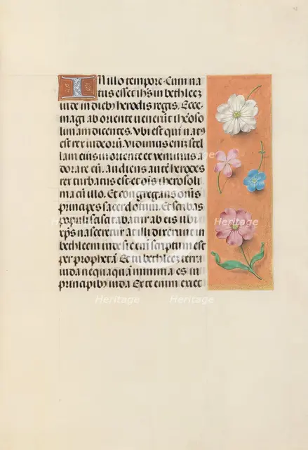 Hours of Queen Isabella the Catholic, Queen of Spain: Fol. 95r, c. 1500. Creator: Master of the First Prayerbook of Maximillian (Flemish, c. 1444-1519); Associates, and.