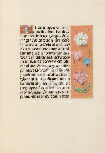 Hours of Queen Isabella the Catholic, Queen of Spain: Fol. 95r, c. 1500. Creator: Master of the First Prayerbook of Maximillian (Flemish, c. 1444-1519); Associates, and.