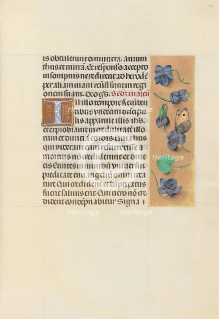 Hours of Queen Isabella the Catholic, Queen of Spain: Fol. 96r, c. 1500. Creator: Master of the First Prayerbook of Maximillian (Flemish, c. 1444-1519); Associates, and.