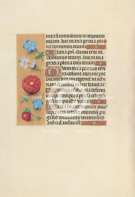 Hours of Queen Isabella the Catholic, Queen of Spain: Fol. 99v, c. 1500. Creator: Master of the First Prayerbook of Maximillian (Flemish, c. 1444-1519); Associates, and.