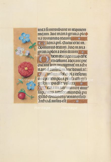 Hours of Queen Isabella the Catholic, Queen of Spain: Fol. 99v, c. 1500. Creator: Master of the First Prayerbook of Maximillian (Flemish, c. 1444-1519); Associates, and.