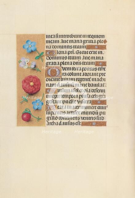 Hours of Queen Isabella the Catholic, Queen of Spain: Fol. 99v, c. 1500. Creator: Master of the First Prayerbook of Maximillian (Flemish, c. 1444-1519); Associates, and.