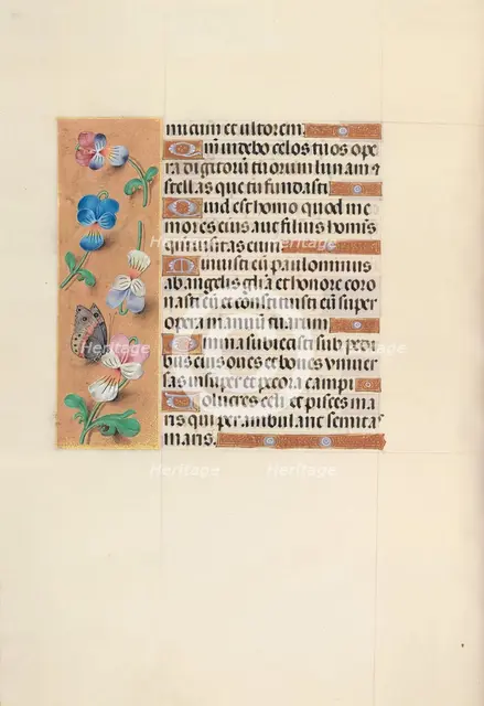 Hours of Queen Isabella the Catholic, Queen of Spain: Fol. 100v, c. 1500. Creator: Master of the First Prayerbook of Maximillian (Flemish, c. 1444-1519); Associates, and.