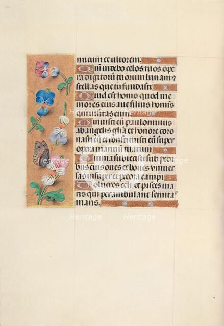 Hours of Queen Isabella the Catholic, Queen of Spain: Fol. 100v, c. 1500. Creator: Master of the First Prayerbook of Maximillian (Flemish, c. 1444-1519); Associates, and.