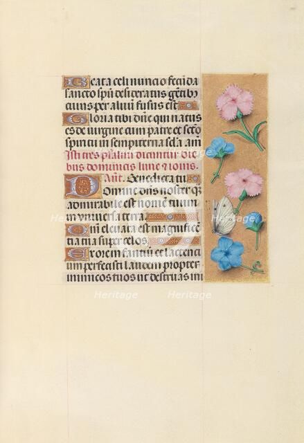 Hours of Queen Isabella the Catholic, Queen of Spain: Fol. 100r, c. 1500. Creator: Master of the First Prayerbook of Maximillian (Flemish, c. 1444-1519); Associates, and.