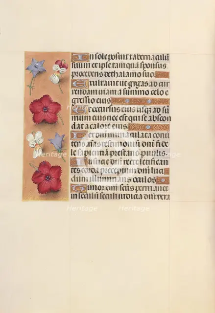 Hours of Queen Isabella the Catholic, Queen of Spain: Fol. 101v, c. 1500. Creator: Master of the First Prayerbook of Maximillian (Flemish, c. 1444-1519); Associates, and.