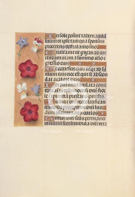 Hours of Queen Isabella the Catholic, Queen of Spain: Fol. 101v, c. 1500. Creator: Master of the First Prayerbook of Maximillian (Flemish, c. 1444-1519); Associates, and.