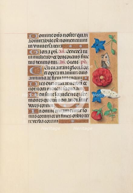 Hours of Queen Isabella the Catholic, Queen of Spain: Fol. 101r, c. 1500. Creator: Master of the First Prayerbook of Maximillian (Flemish, c. 1444-1519); Associates, and.