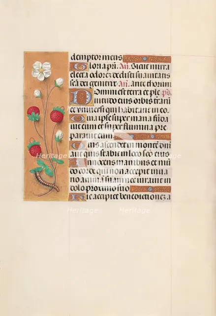 Hours of Queen Isabella the Catholic, Queen of Spain: Fol. 102v, c. 1500. Creator: Master of the First Prayerbook of Maximillian (Flemish, c. 1444-1519); Associates, and.
