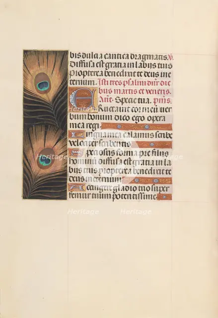 Hours of Queen Isabella the Catholic, Queen of Spain: Fol. 103v, c. 1500. Creator: Master of the First Prayerbook of Maximillian (Flemish, c. 1444-1519); Associates, and.