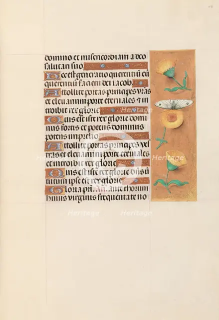 Hours of Queen Isabella the Catholic, Queen of Spain: Fol. 103r, c. 1500. Creator: Master of the First Prayerbook of Maximillian (Flemish, c. 1444-1519); Associates, and.