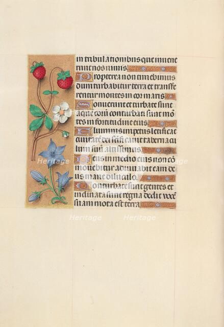 Hours of Queen Isabella the Catholic, Queen of Spain: Fol. 105v, c. 1500. Creator: Master of the First Prayerbook of Maximillian (Flemish, c. 1444-1519); Associates, and.