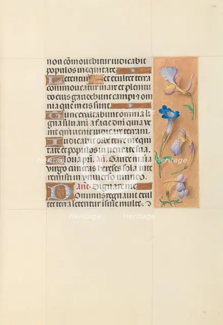 Hours of Queen Isabella the Catholic, Queen of Spain: Fol. 108r, c. 1500. Creator: Master of the First Prayerbook of Maximillian (Flemish, c. 1444-1519); Associates, and.