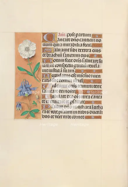 Hours of Queen Isabella the Catholic, Queen of Spain: Fol. 109v, c. 1500. Creator: Master of the First Prayerbook of Maximillian (Flemish, c. 1444-1519); Associates, and.