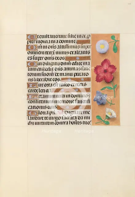 Hours of Queen Isabella the Catholic, Queen of Spain: Fol. 109r, c. 1500. Creator: Master of the First Prayerbook of Maximillian (Flemish, c. 1444-1519); Associates, and.
