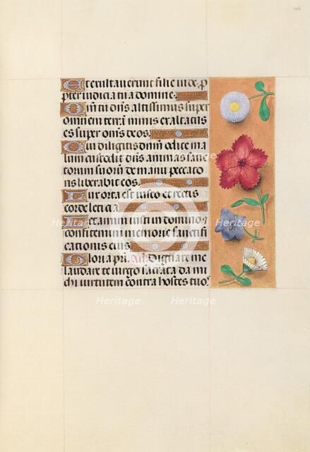 Hours of Queen Isabella the Catholic, Queen of Spain: Fol. 109r, c. 1500. Creator: Master of the First Prayerbook of Maximillian (Flemish, c. 1444-1519); Associates, and.