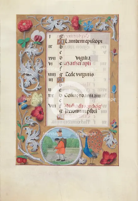 Hours of Queen Isabella the Catholic, Queen of Spain: Fol. 10v, September, c. 1500. Creator: Master of the First Prayerbook of Maximillian (Flemish, c. 1444-1519); Associates, and.