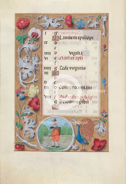 Hours of Queen Isabella the Catholic, Queen of Spain: Fol. 10v, September, c. 1500. Creator: Master of the First Prayerbook of Maximillian (Flemish, c. 1444-1519); Associates, and.