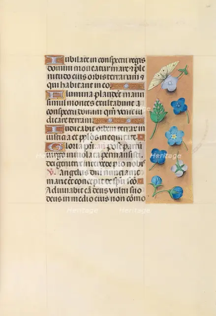 Hours of Queen Isabella the Catholic, Queen of Spain: Fol. 110r, c. 1500. Creator: Master of the First Prayerbook of Maximillian (Flemish, c. 1444-1519); Associates, and.
