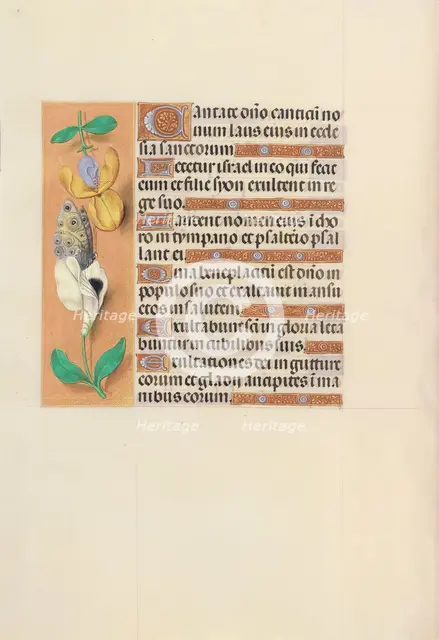 Hours of Queen Isabella the Catholic, Queen of Spain: Fol. 121v, c. 1500. Creator: Master of the First Prayerbook of Maximillian (Flemish, c. 1444-1519); Associates, and.