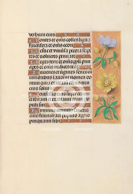 Hours of Queen Isabella the Catholic, Queen of Spain: Fol. 121r, c. 1500. Creator: Master of the First Prayerbook of Maximillian (Flemish, c. 1444-1519); Associates, and.