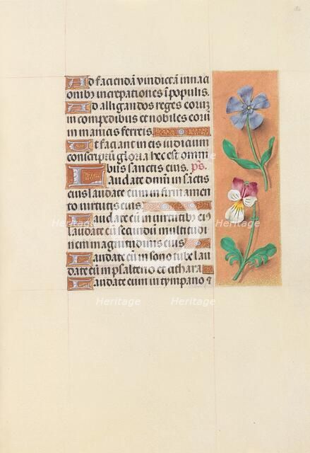 Hours of Queen Isabella the Catholic, Queen of Spain: Fol. 122r, c. 1500. Creator: Master of the First Prayerbook of Maximillian (Flemish, c. 1444-1519); Associates, and.