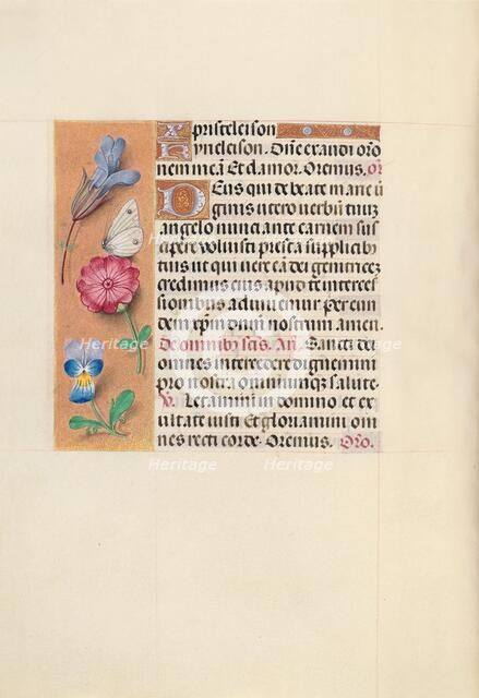 Hours of Queen Isabella the Catholic, Queen of Spain: Fol. 124v, c. 1500. Creator: Master of the First Prayerbook of Maximillian (Flemish, c. 1444-1519); Associates, and.