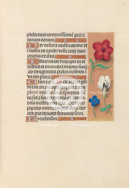 Hours of Queen Isabella the Catholic, Queen of Spain: Fol. 124r, c. 1500. Creator: Master of the First Prayerbook of Maximillian (Flemish, c. 1444-1519); Associates, and.