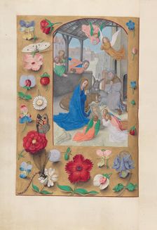 Hours of Queen Isabella the Catholic, Queen of Spain: Fol. 126v, Nativity, c. 1500. Creator: Master of the First Prayerbook of Maximillian (Flemish, c. 1444-1519); Associates, and
