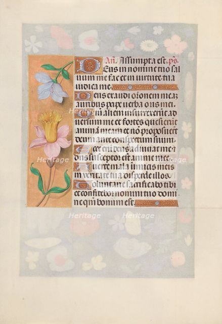 Hours of Queen Isabella the Catholic, Queen of Spain: Fol. 127v, c. 1500. Creator: Master of the First Prayerbook of Maximillian (Flemish, c. 1444-1519); Associates, and.