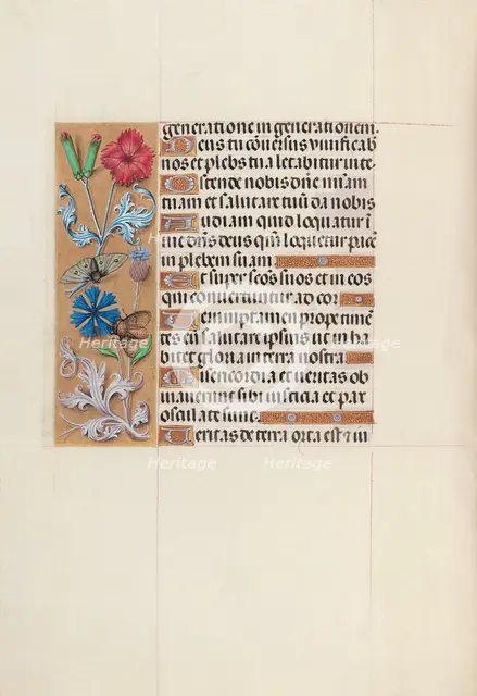 Hours of Queen Isabella the Catholic, Queen of Spain: Fol. 128v, c. 1500. Creator: Master of the First Prayerbook of Maximillian (Flemish, c. 1444-1519); Associates, and.