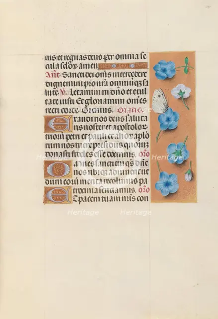 Hours of Queen Isabella the Catholic, Queen of Spain: Fol. 130r, c. 1500. Creator: Master of the First Prayerbook of Maximillian (Flemish, c. 1444-1519); Associates, and.