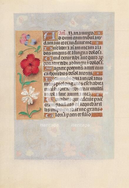 Hours of Queen Isabella the Catholic, Queen of Spain: Fol. 132v, c. 1500. Creator: Master of the First Prayerbook of Maximillian (Flemish, c. 1444-1519); Associates, and.