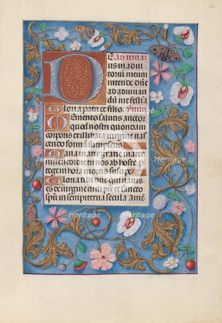 Hours of Queen Isabella the Catholic, Queen of Spain: Fol. 132r, c. 1500. Creator: Master of the First Prayerbook of Maximillian (Flemish, c. 1444-1519); Associates, and.