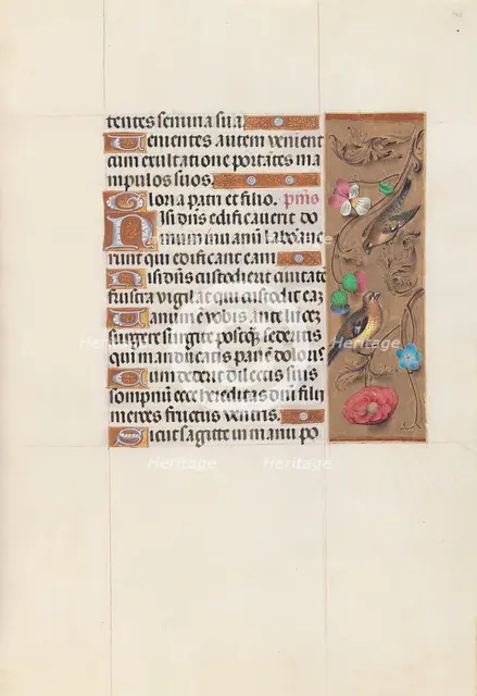 Hours of Queen Isabella the Catholic, Queen of Spain: Fol. 143r, c. 1500. Creator: Master of the First Prayerbook of Maximillian (Flemish, c. 1444-1519); Associates, and.
