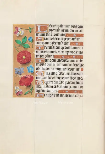 Hours of Queen Isabella the Catholic, Queen of Spain: Fol. 148v, c. 1500. Creator: Master of the First Prayerbook of Maximillian (Flemish, c. 1444-1519); Associates, and.