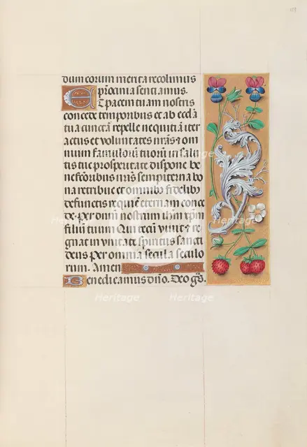 Hours of Queen Isabella the Catholic, Queen of Spain: Fol. 153r, c. 1500. Creator: Master of the First Prayerbook of Maximillian (Flemish, c. 1444-1519); Associates, and.