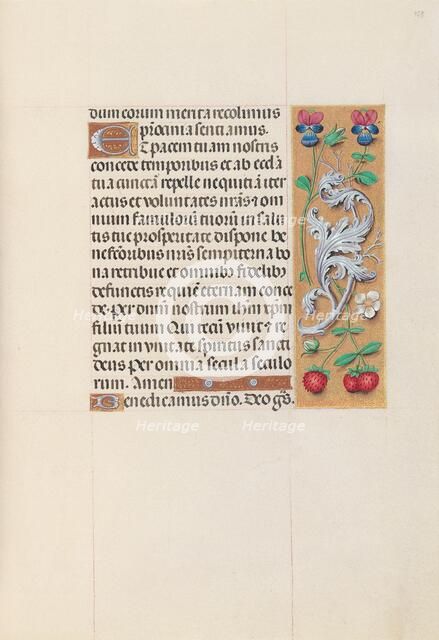 Hours of Queen Isabella the Catholic, Queen of Spain: Fol. 153r, c. 1500. Creator: Master of the First Prayerbook of Maximillian (Flemish, c. 1444-1519); Associates, and.